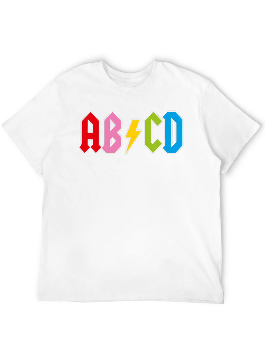 Retro Alphabet Black T-Shirt