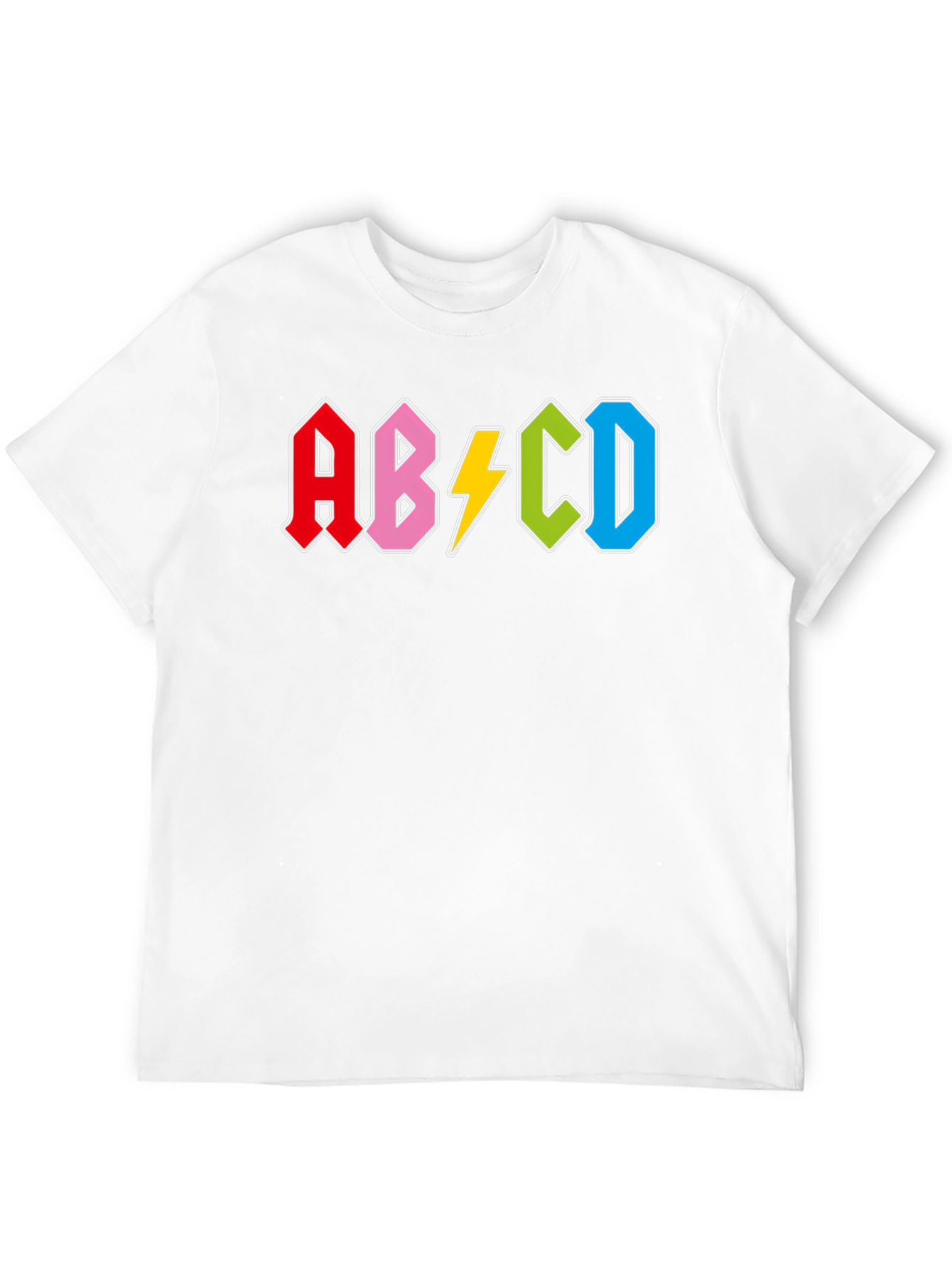 Retro Alphabet Black T-Shirt