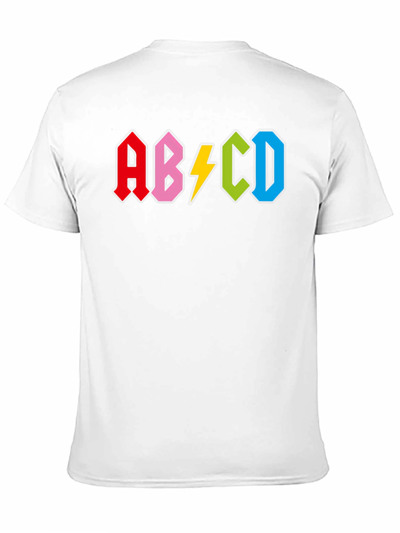Retro Alphabet Black T-Shirt