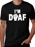 Im DOAF - Deaf Pride Graphic Tee - Black