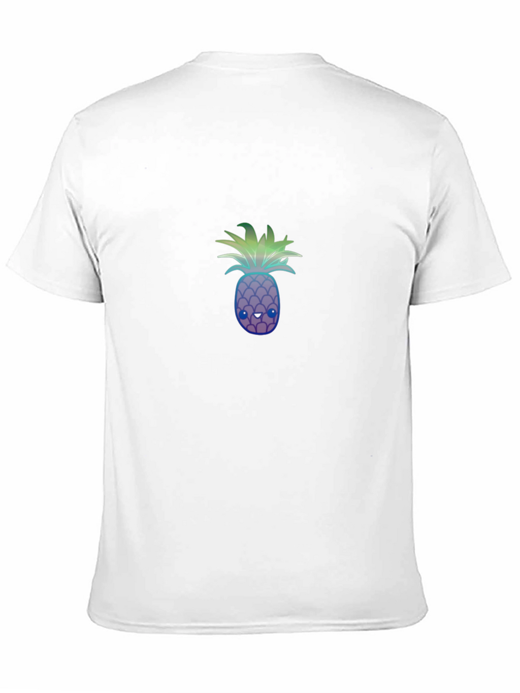 Mens Black T-Shirt with Pineapple Graphic