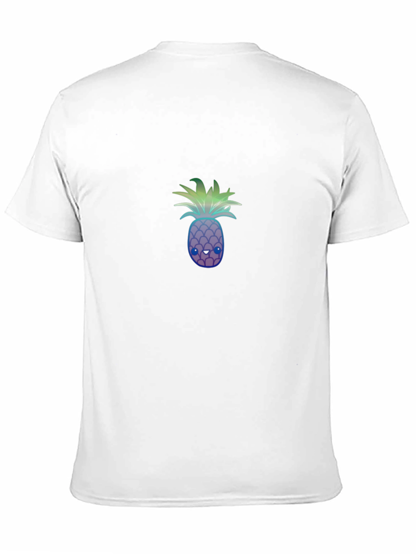 Mens Black T-Shirt with Pineapple Graphic
