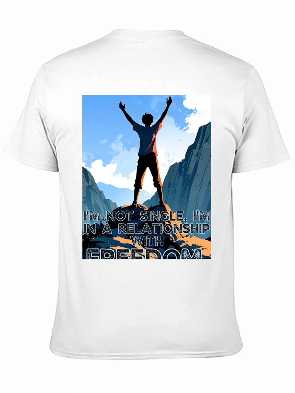 Freedom Relationship Graphic Tee - Black