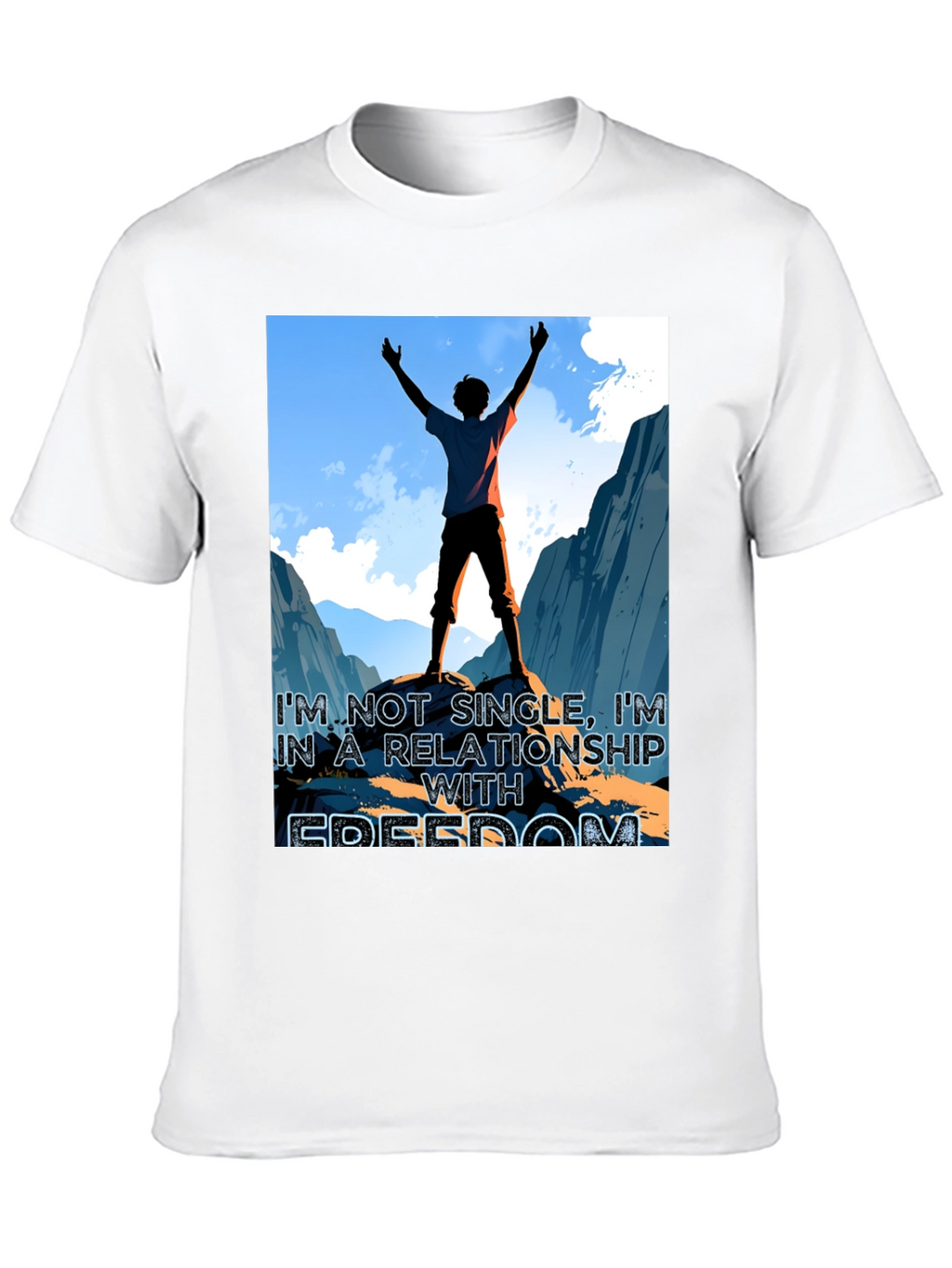 Freedom Relationship Graphic Tee - Black