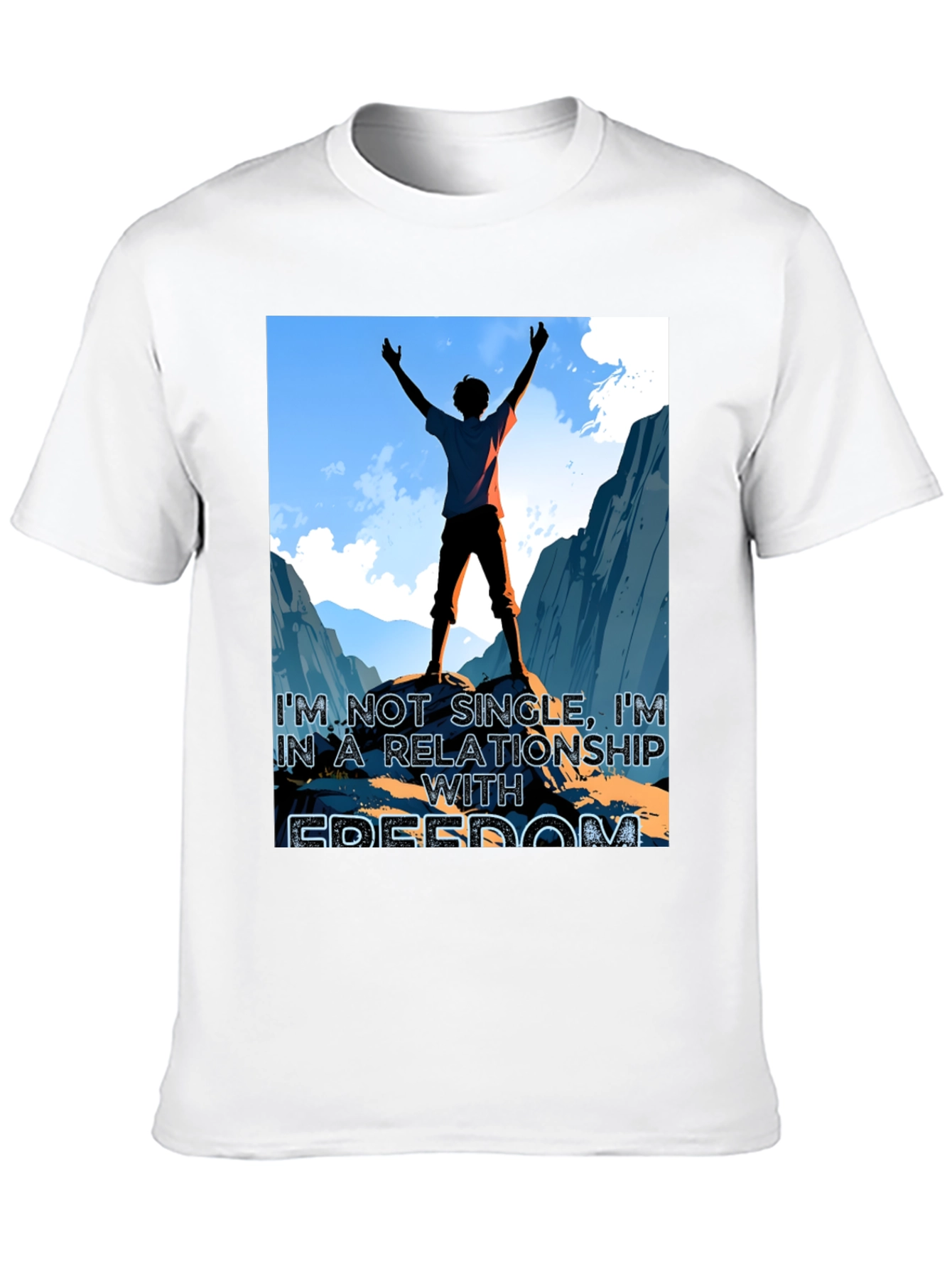 Freedom Relationship Graphic Tee - Black