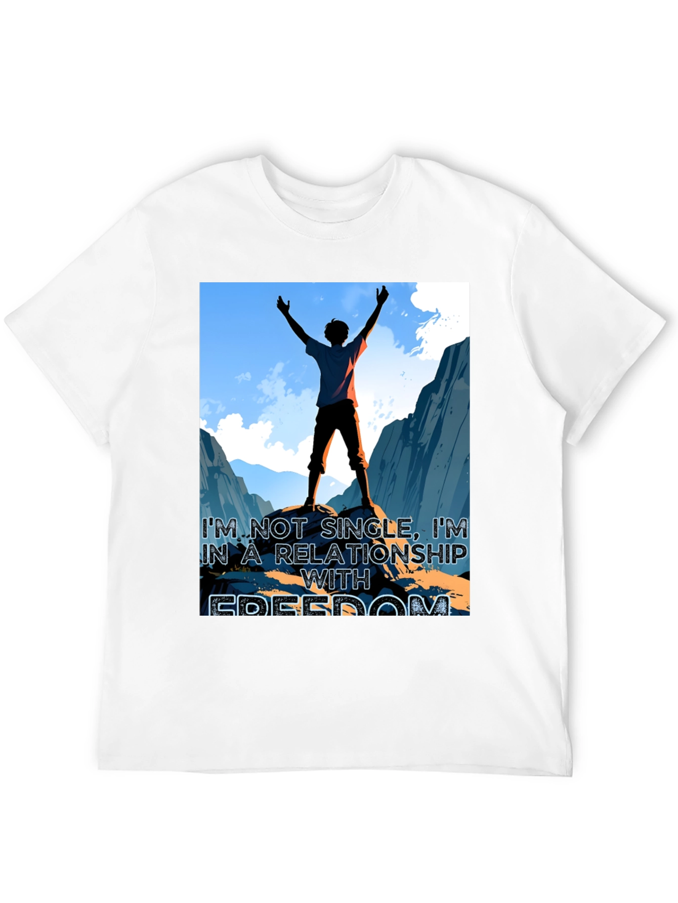 Freedom Relationship Graphic Tee - Black