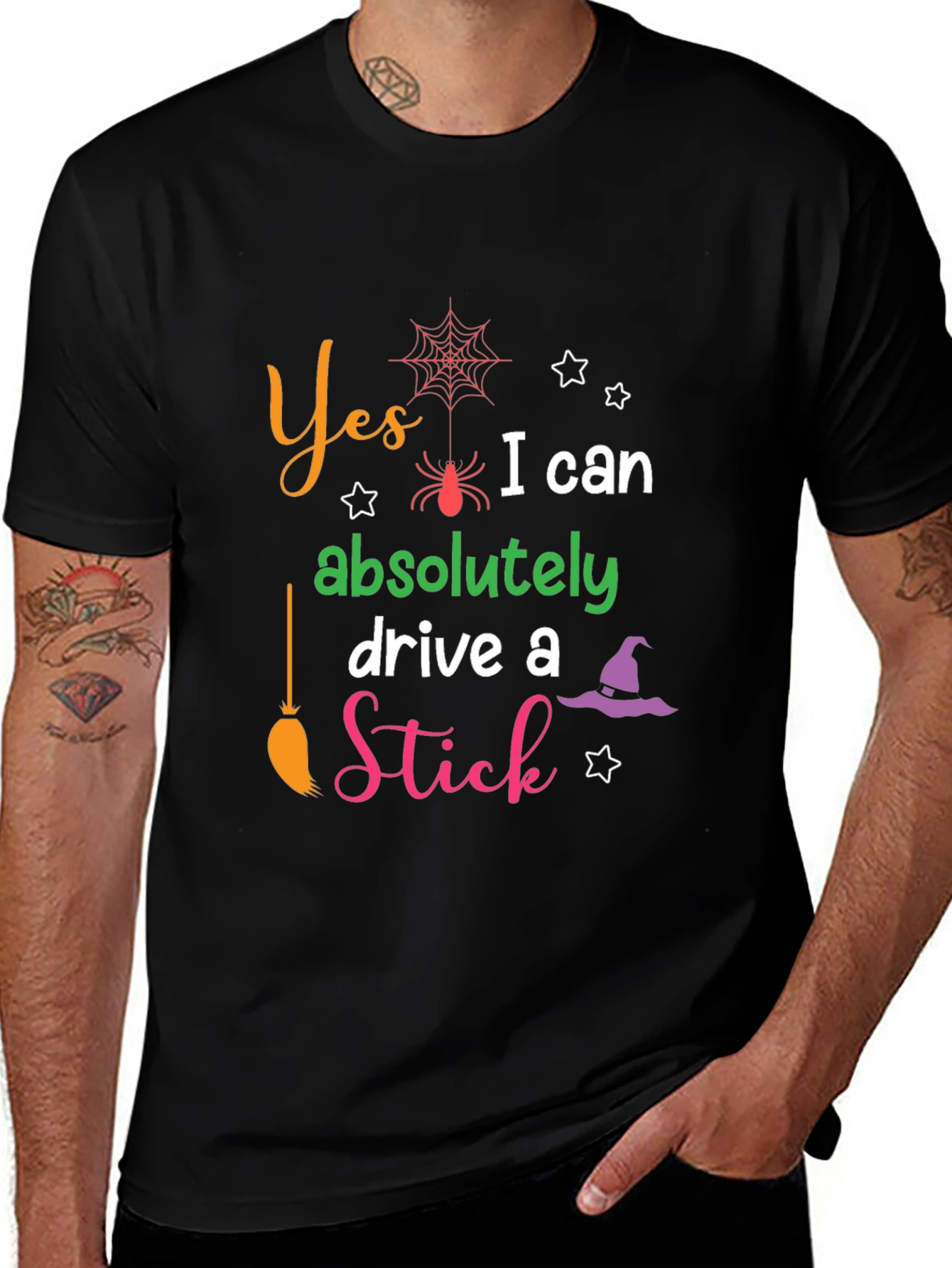 Yes I Can Drive a Stick Halloween T-Shirt