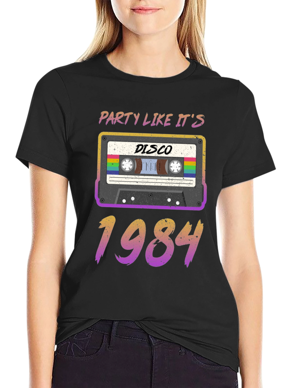 Retro 80s Cassette Tape Disco 1984 T-Shirt