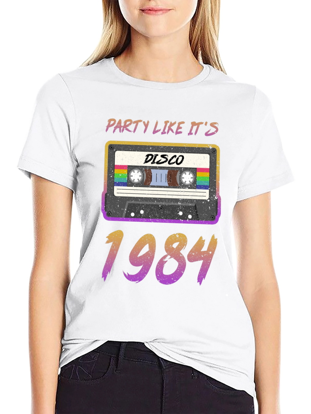 Retro 80s Cassette Tape Disco 1984 T-Shirt