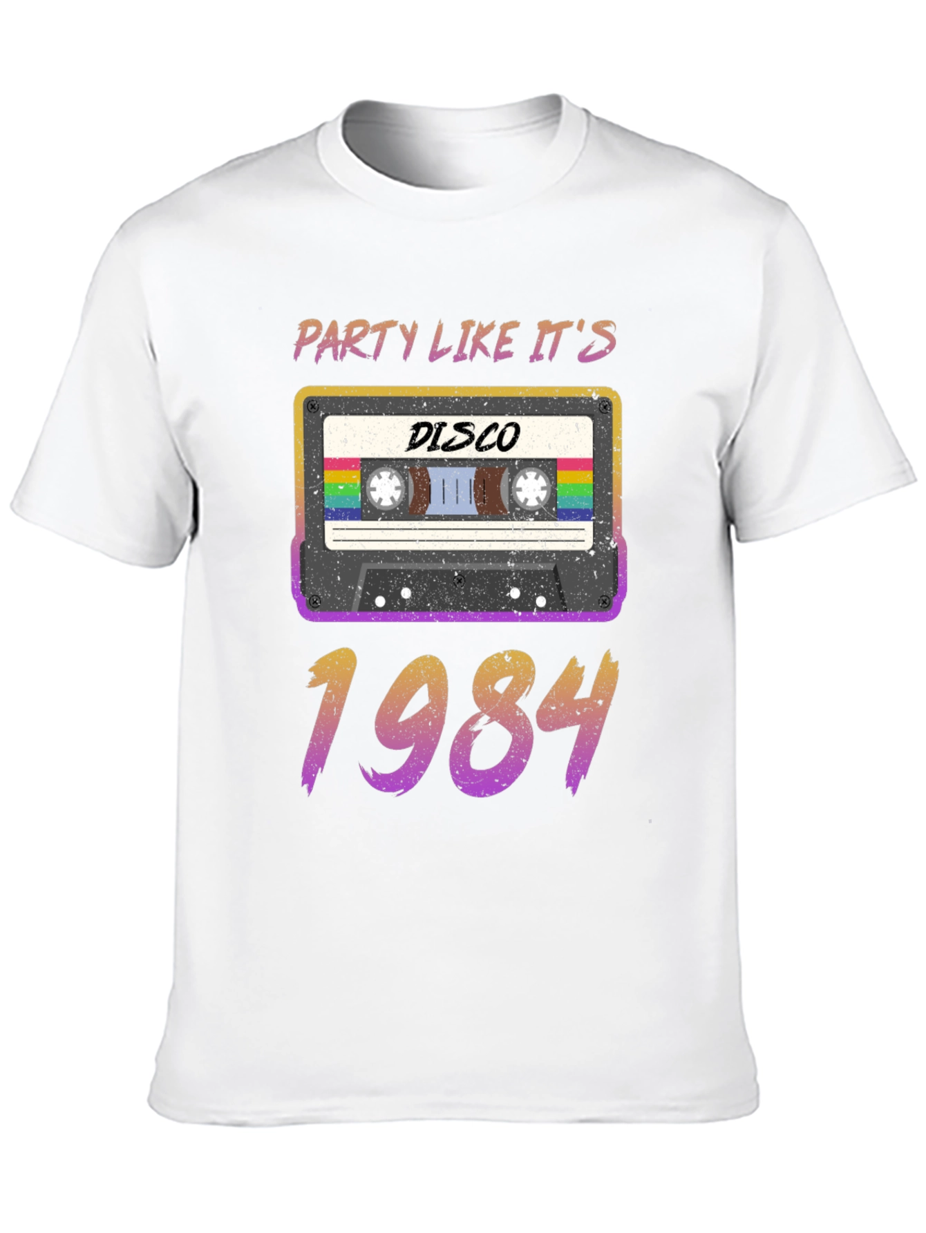 Retro 80s Cassette Tape Disco 1984 T-Shirt
