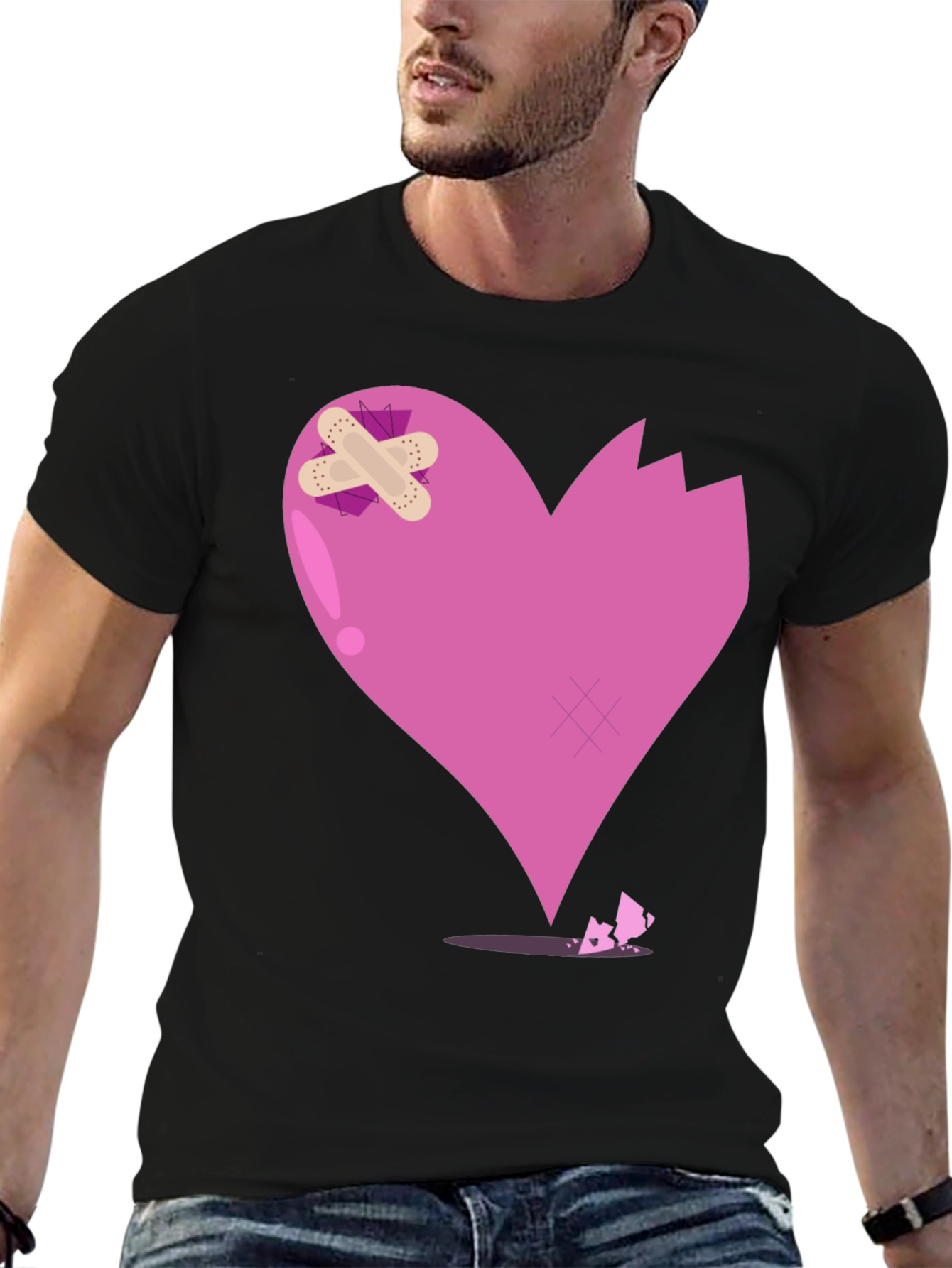 Broken Heart T-Shirt - Mens Graphic Tee