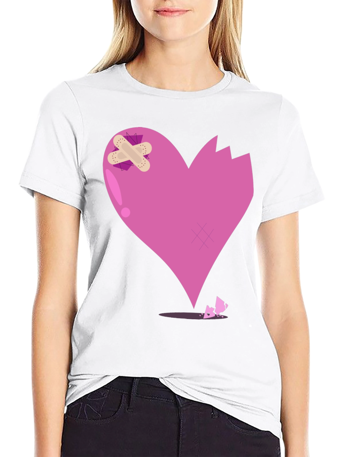 Broken Heart T-Shirt - Mens Graphic Tee