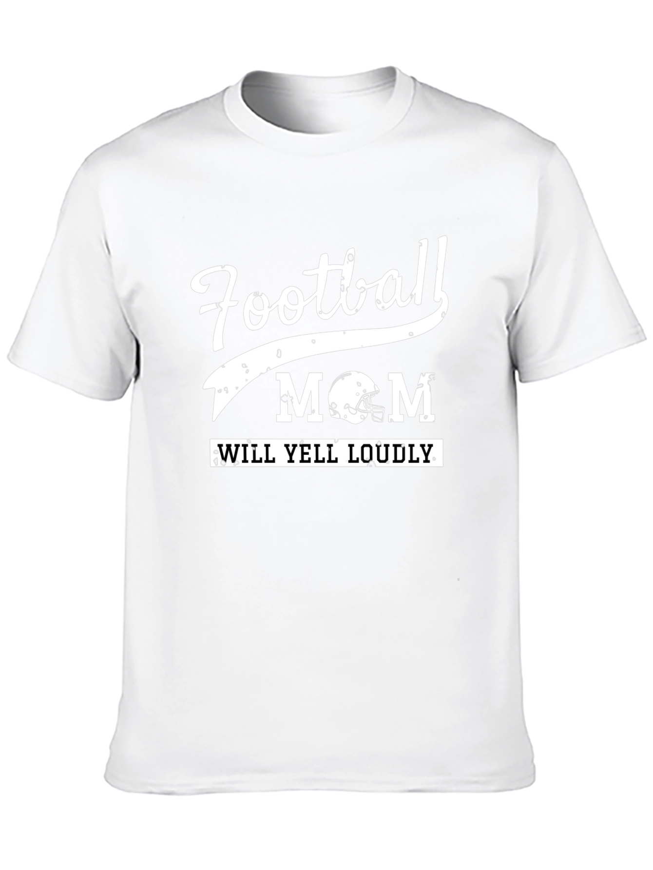 Football Mom Graphic Tee - Will Yell Loudly