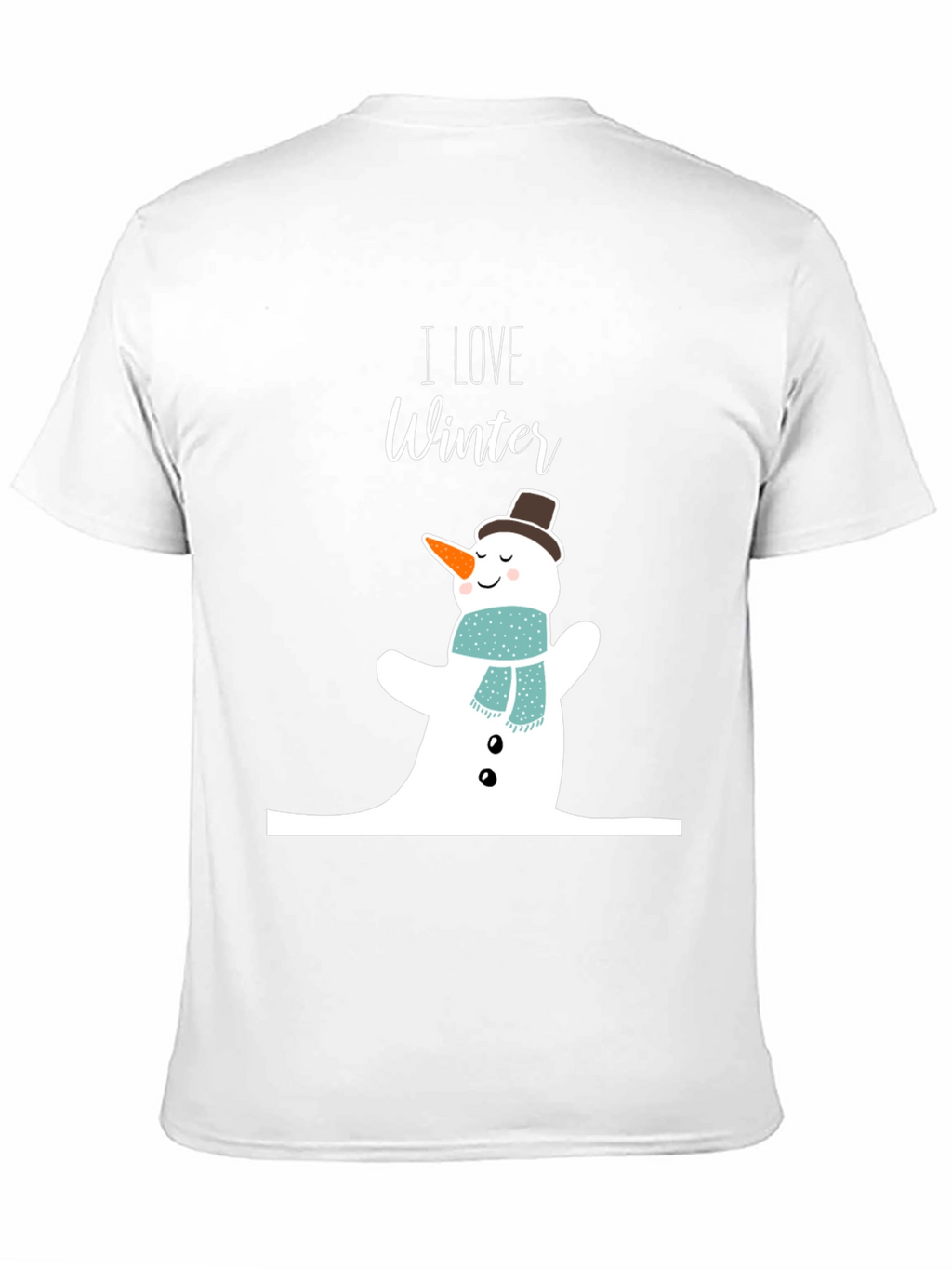 I Love Winter Snowman Graphic Tee