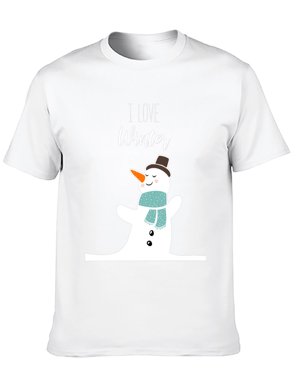 I Love Winter Snowman Graphic Tee
