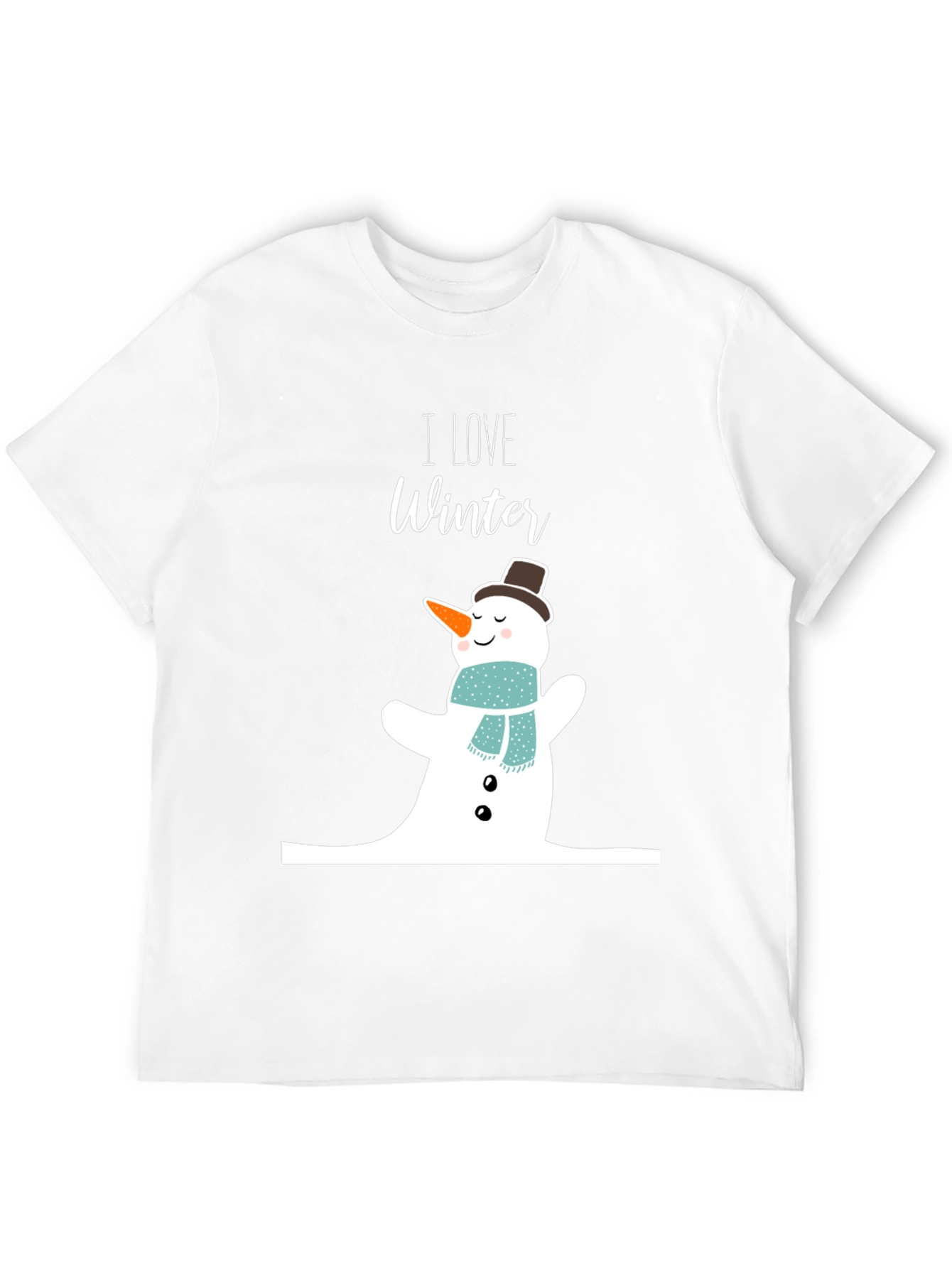 I Love Winter Snowman Graphic Tee