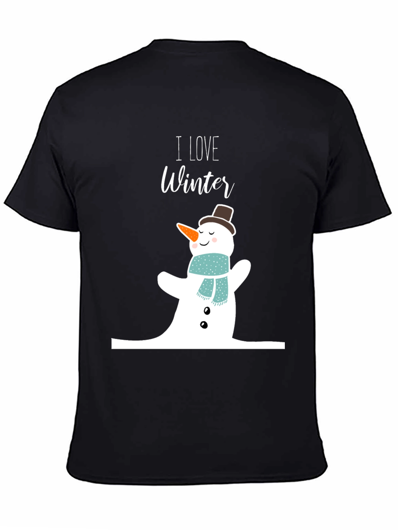 I Love Winter Snowman Graphic Tee