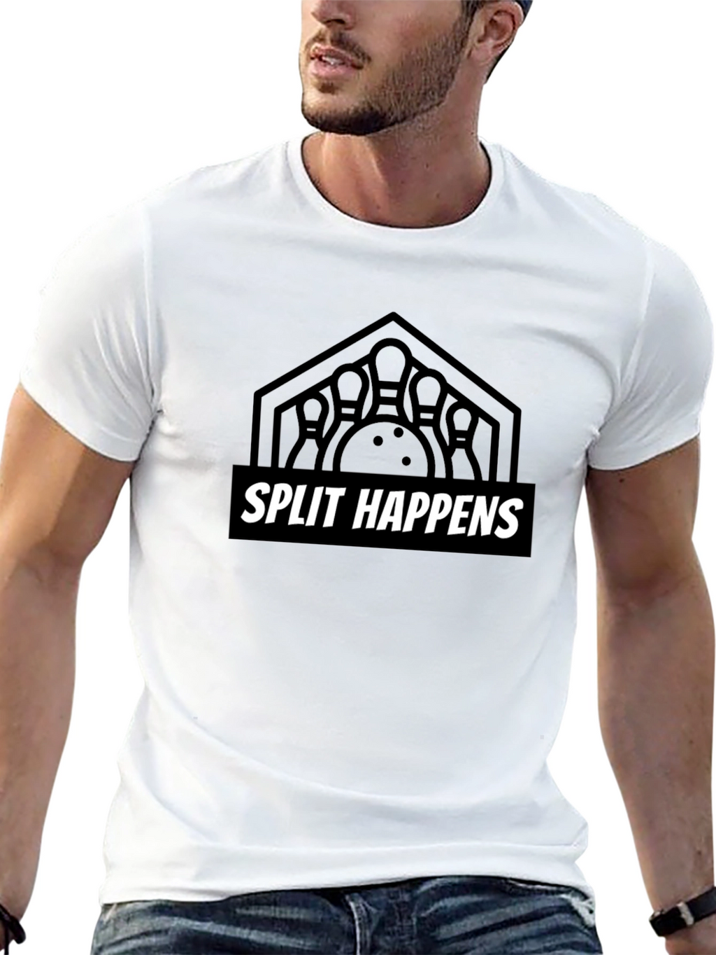 Split Happens Bowling T-Shirt - Strike a Style!