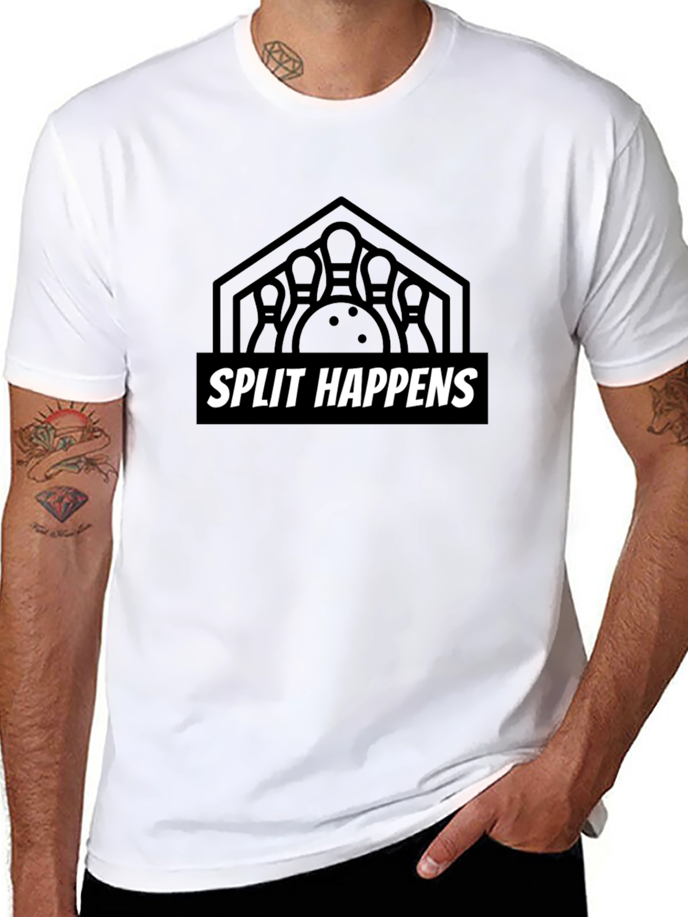 Split Happens Bowling T-Shirt - Strike a Style!