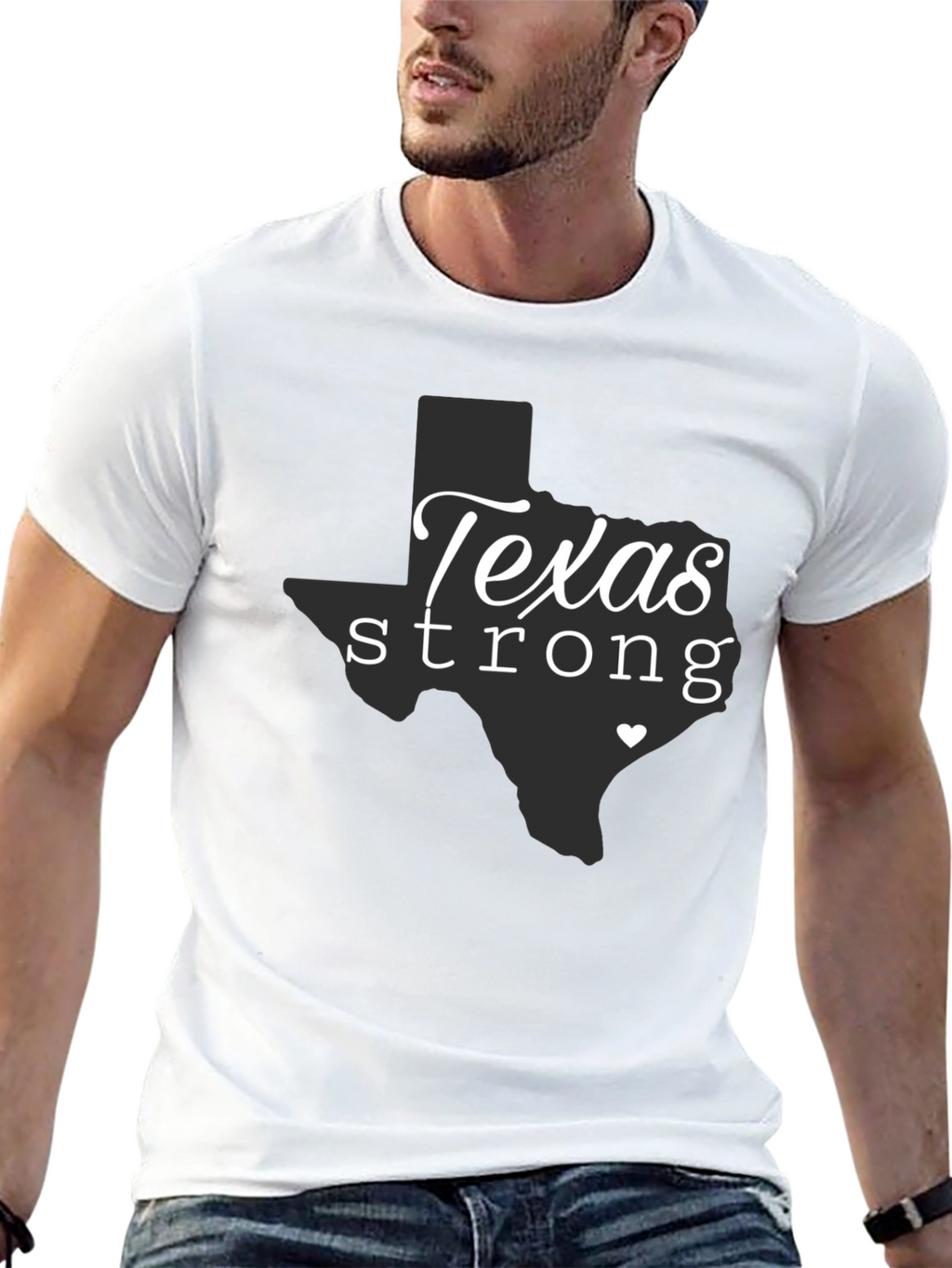 Texas Strong Graphic Tee - Black Unisex T-Shirt