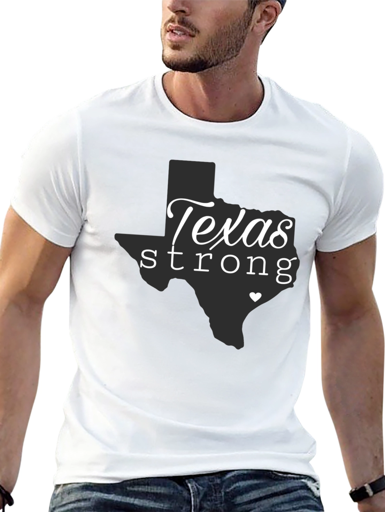 Texas Strong Graphic Tee - Black Unisex T-Shirt