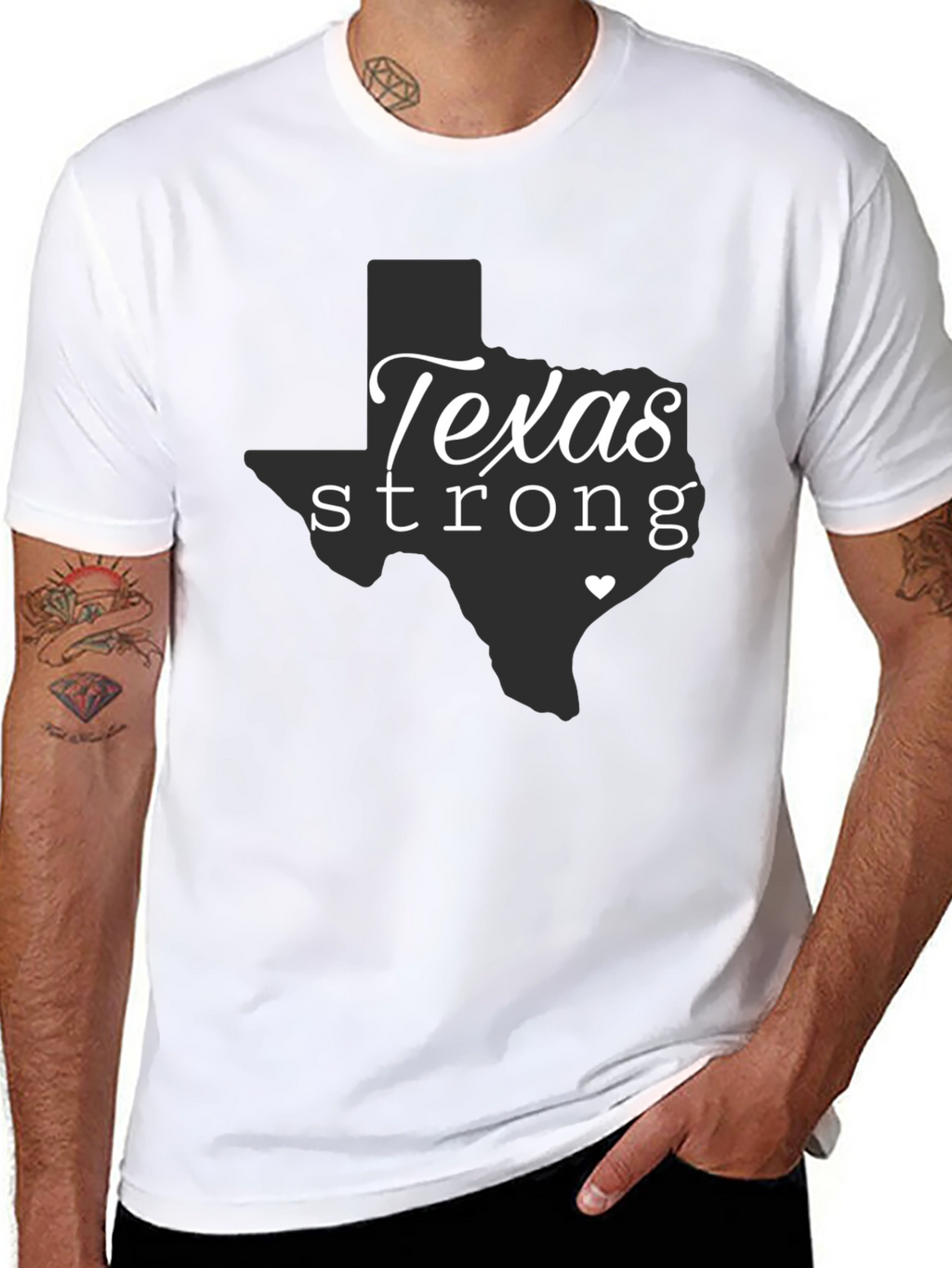 Texas Strong Graphic Tee - Black Unisex T-Shirt