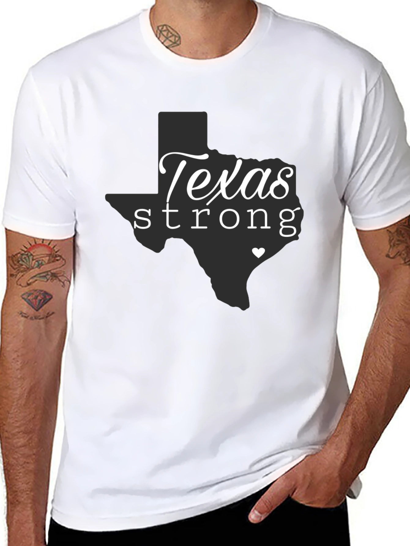 Texas Strong Graphic Tee - Black Unisex T-Shirt