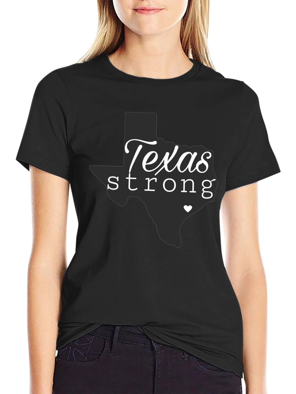 Texas Strong Graphic Tee - Black Unisex T-Shirt