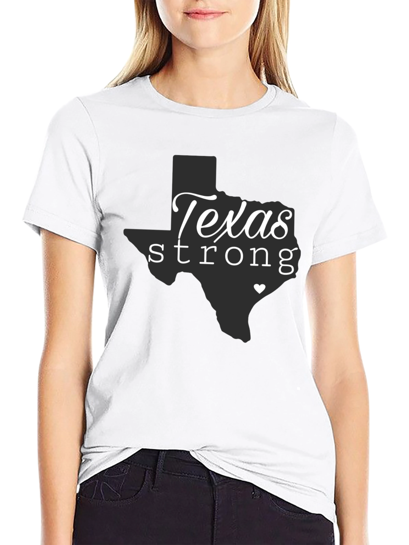 Texas Strong Graphic Tee - Black Unisex T-Shirt