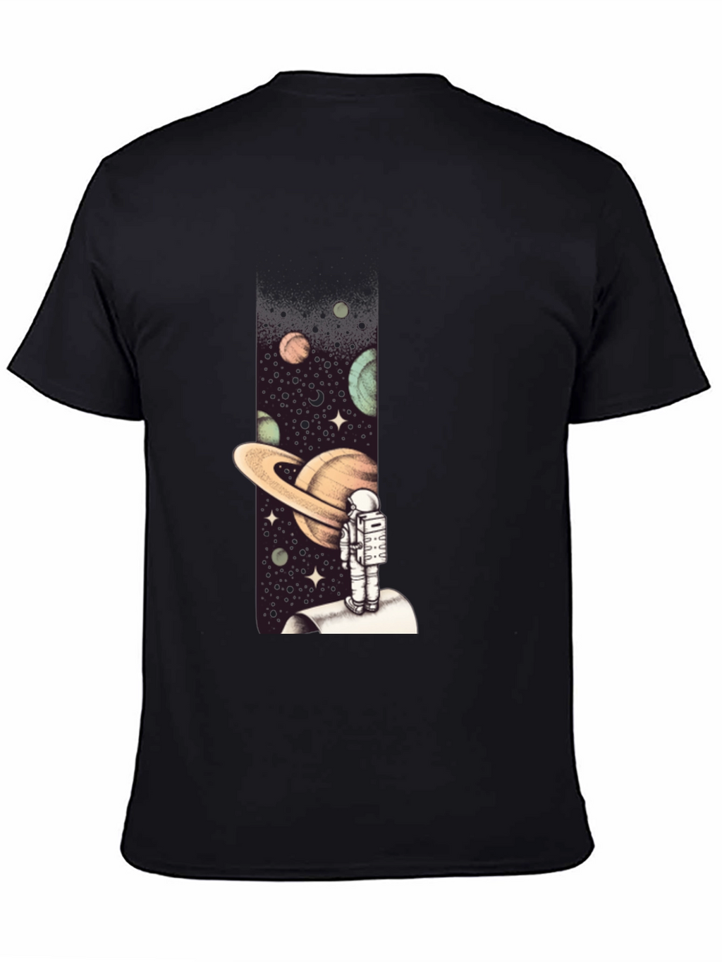 Astronaut in Space Graphic Tee - Black