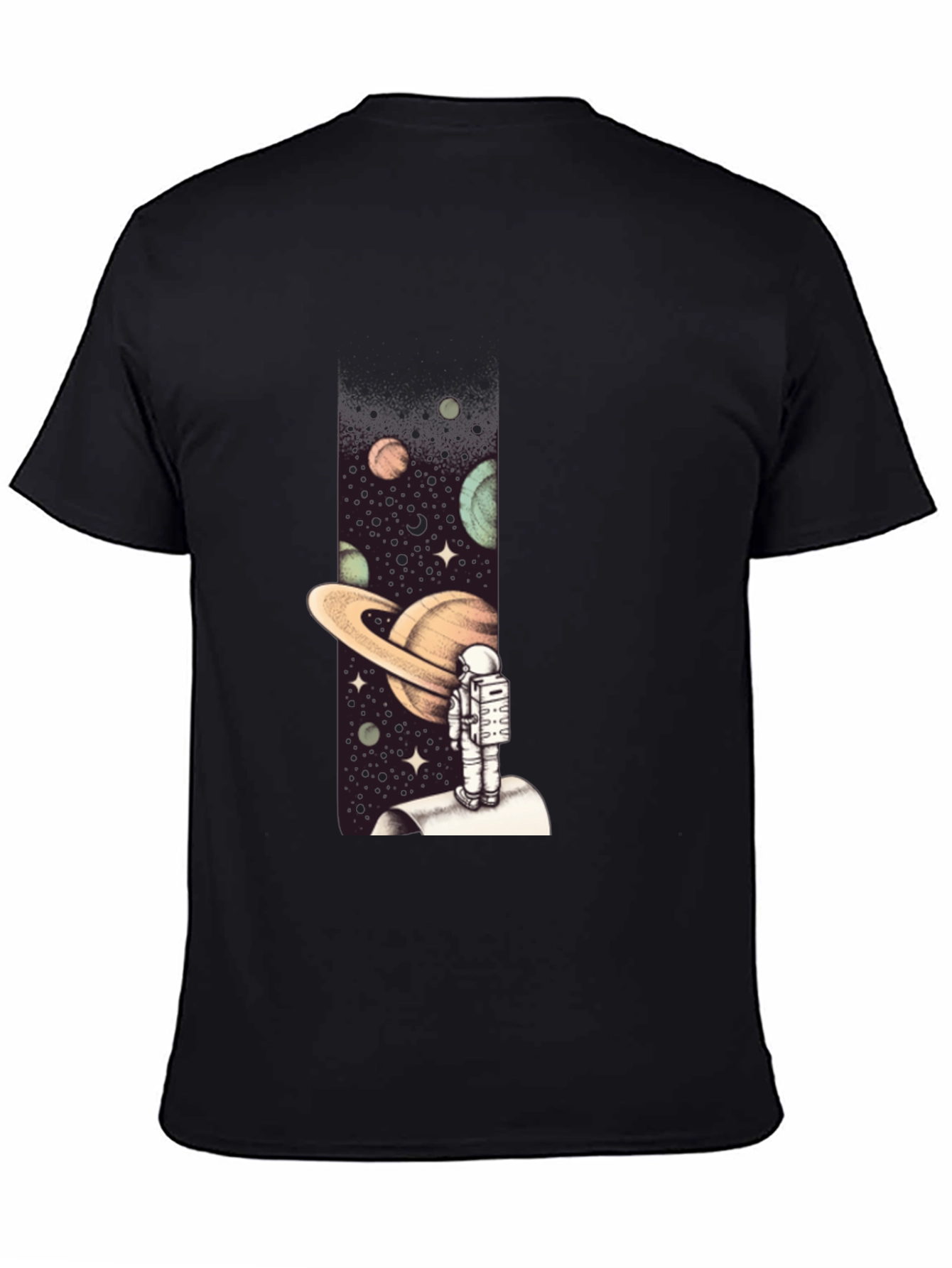 Astronaut in Space Graphic Tee - Black