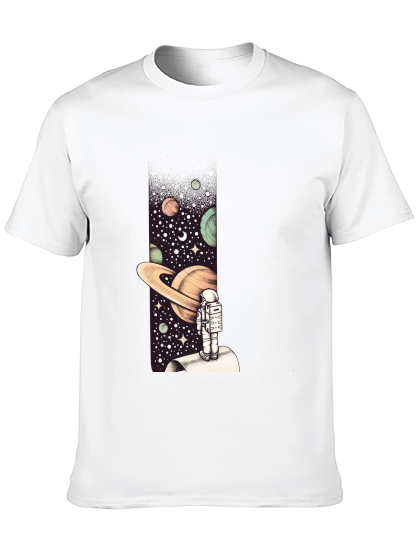 Astronaut in Space Graphic Tee - Black