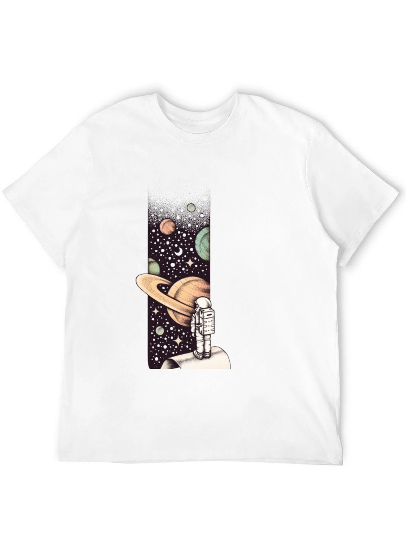 Astronaut in Space Graphic Tee - Black