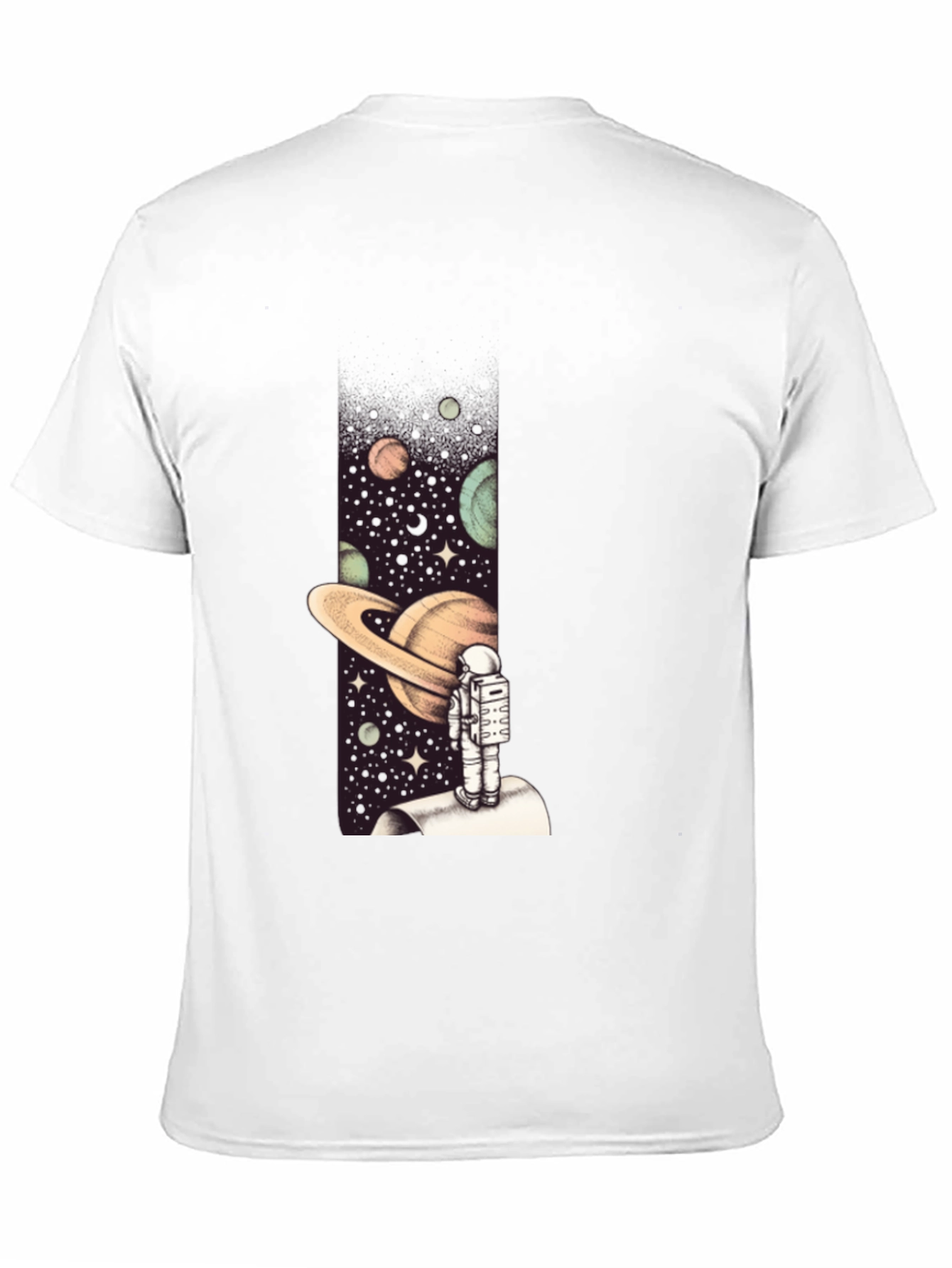 Astronaut in Space Graphic Tee - Black