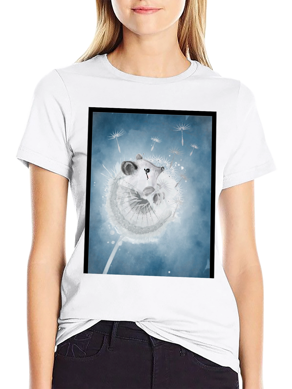 Dandelion Mouse Graphic Tee - Stylish Comfort