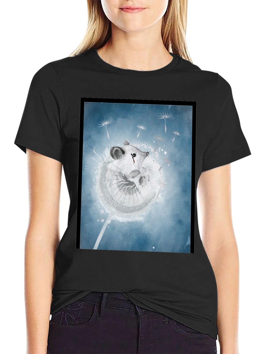 Dandelion Mouse Graphic Tee - Stylish Comfort
