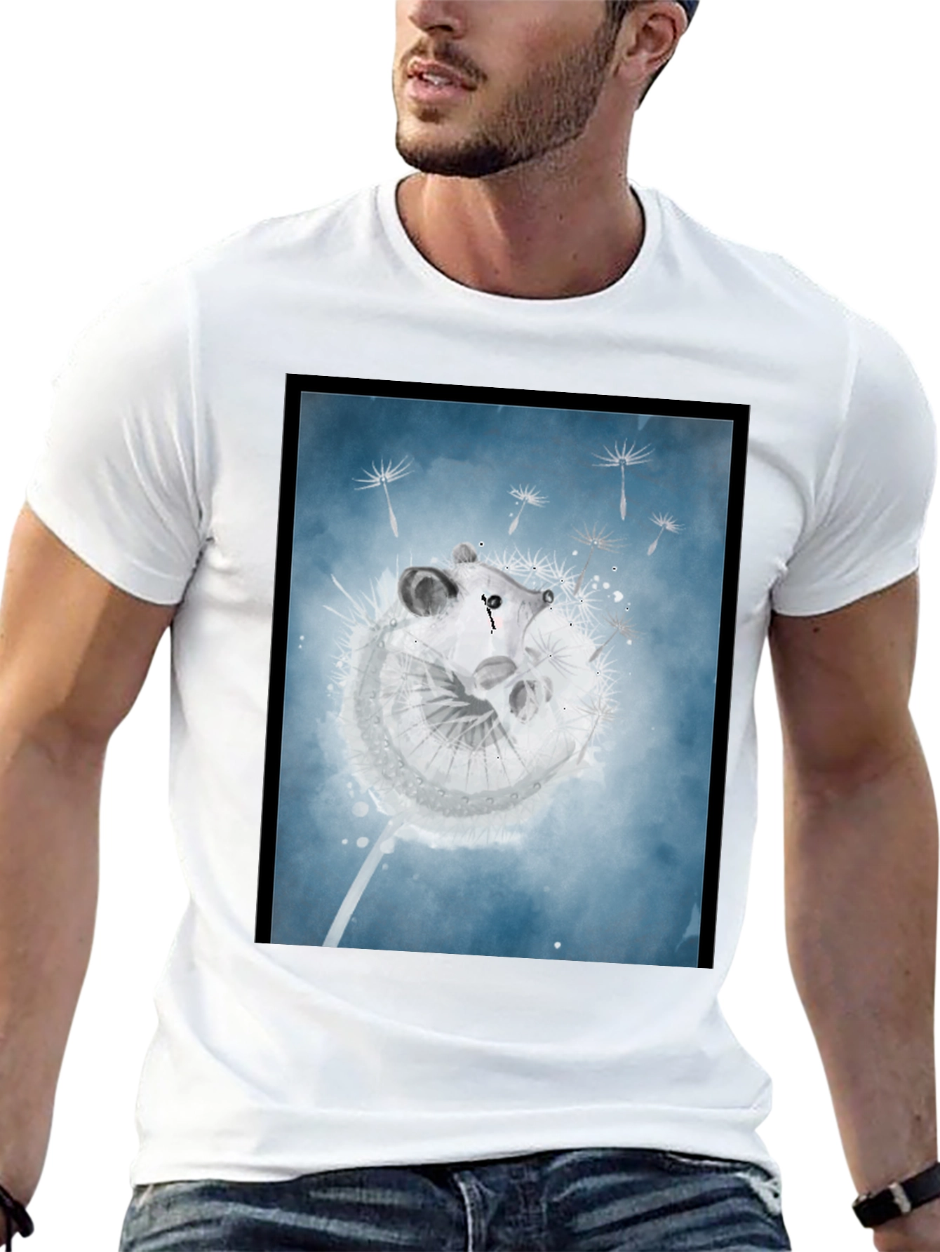 Dandelion Mouse Graphic Tee - Stylish Comfort