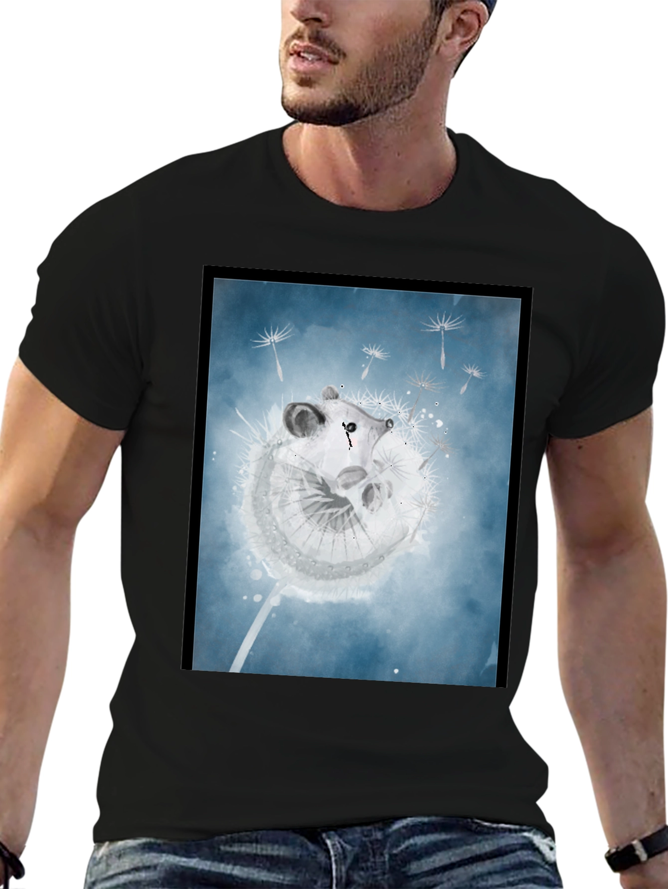 Dandelion Mouse Graphic Tee - Stylish Comfort