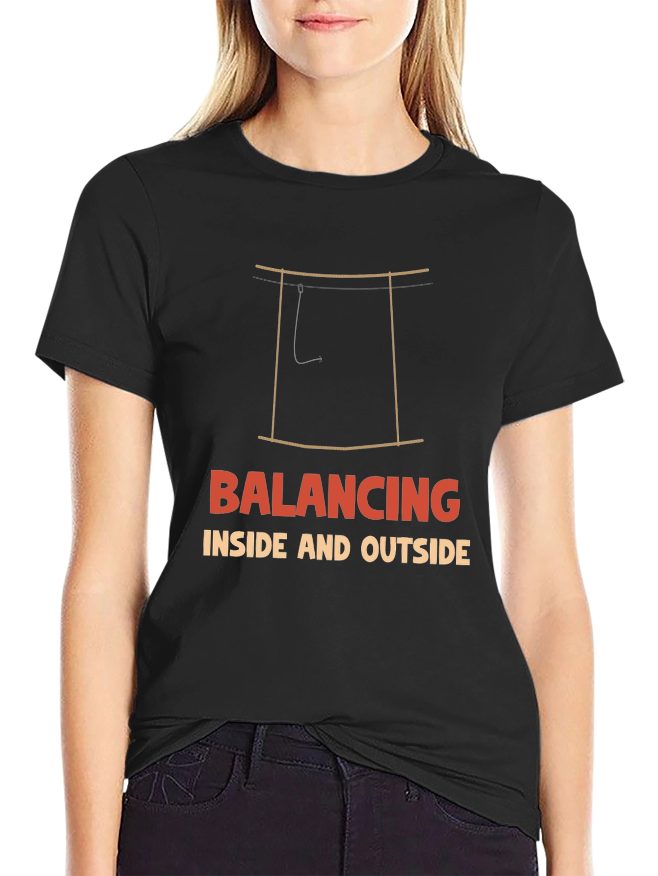 Balancing Inside and Outside Graphic T-Shirt