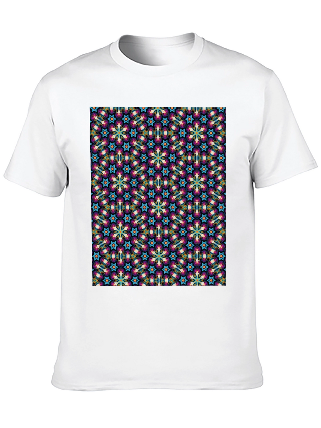 Patterned Graphic Tee - Stylish Black T-Shirt