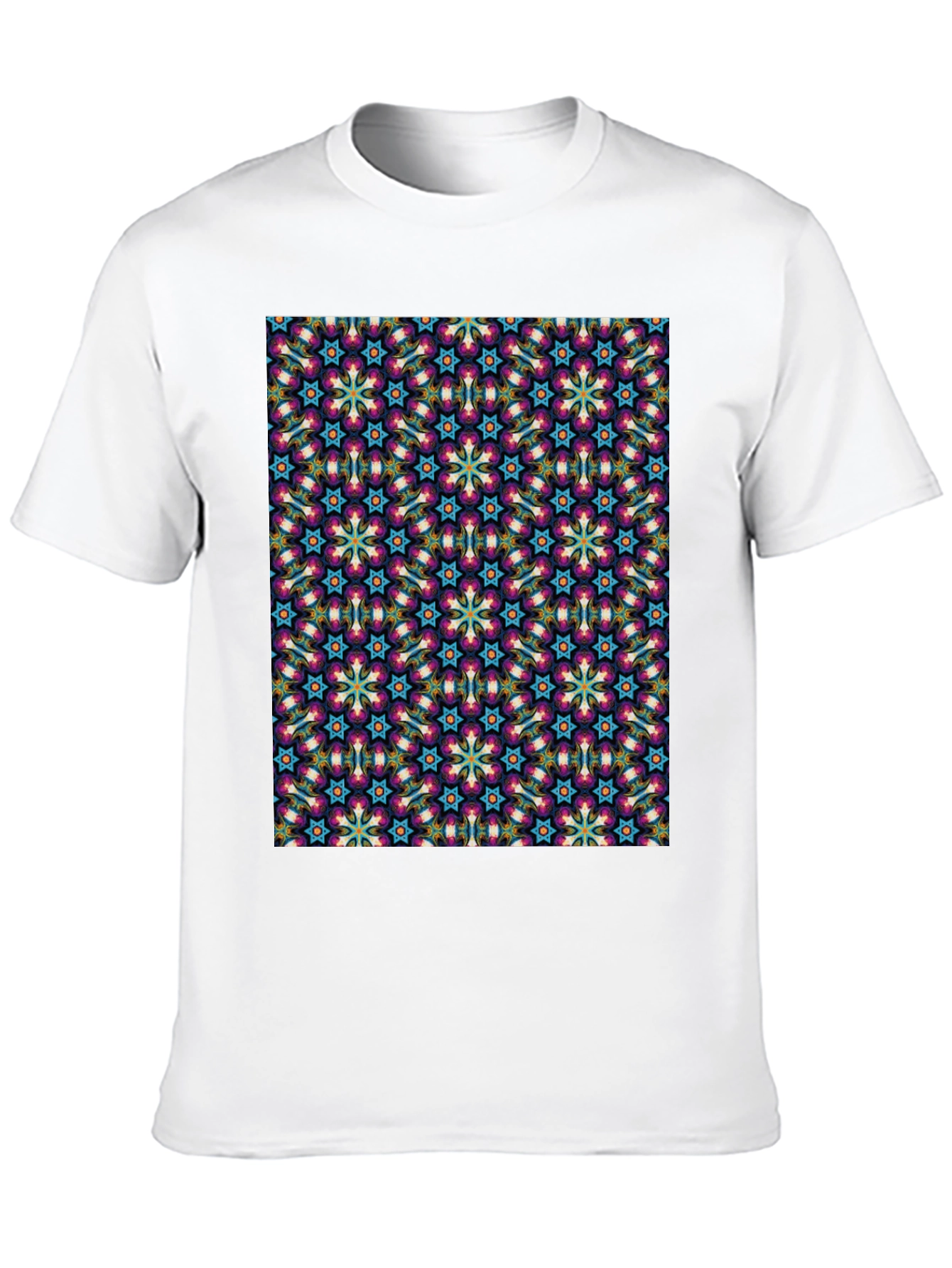 Patterned Graphic Tee - Stylish Black T-Shirt