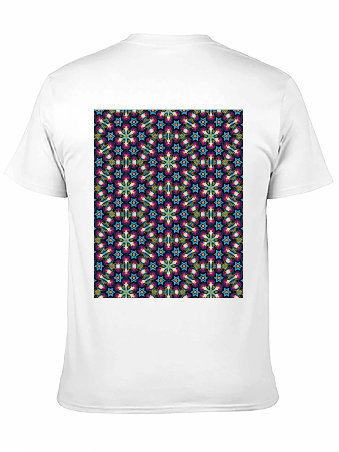 Patterned Graphic Tee - Stylish Black T-Shirt