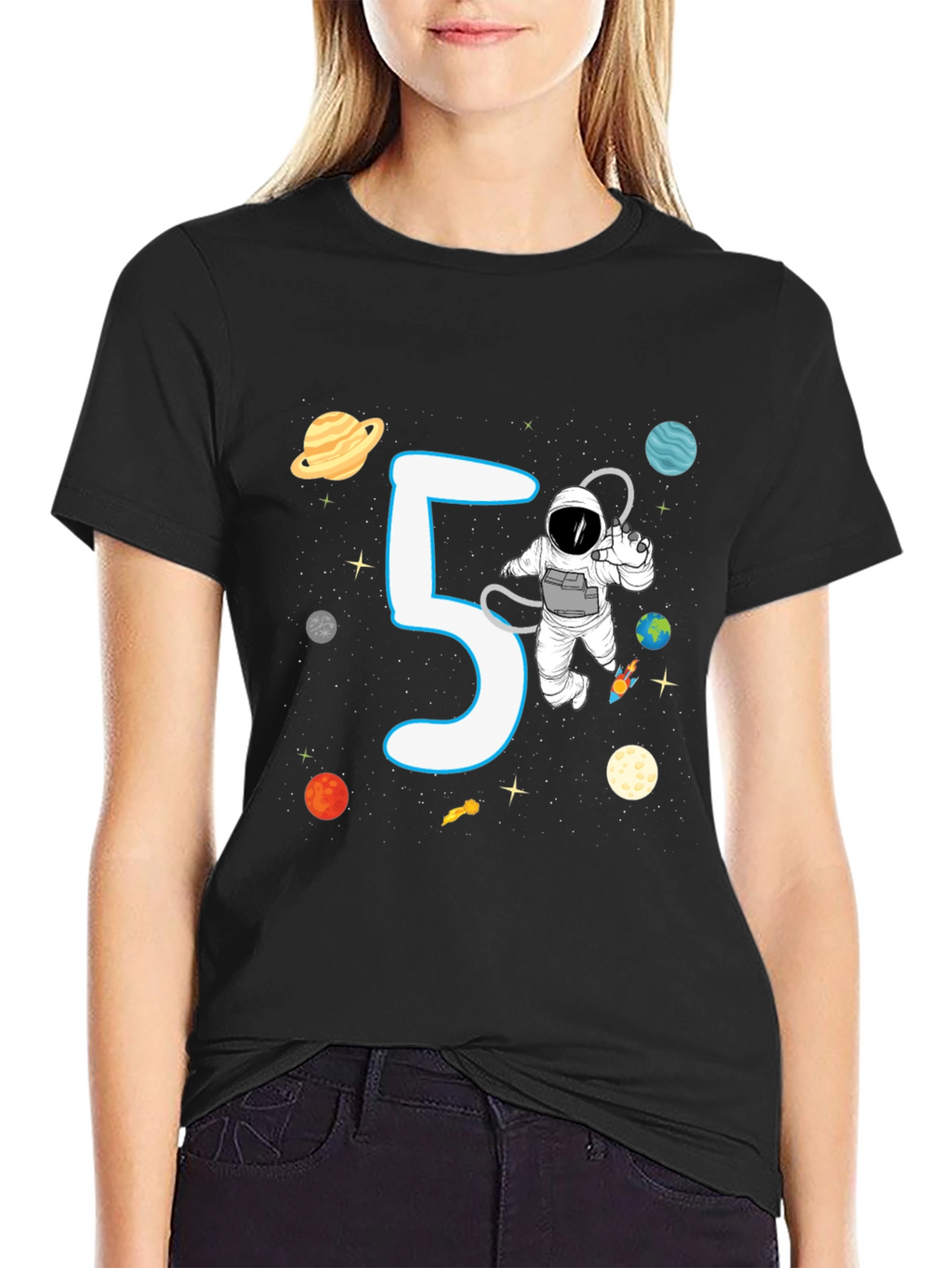 5th Birthday Astronaut T-Shirt