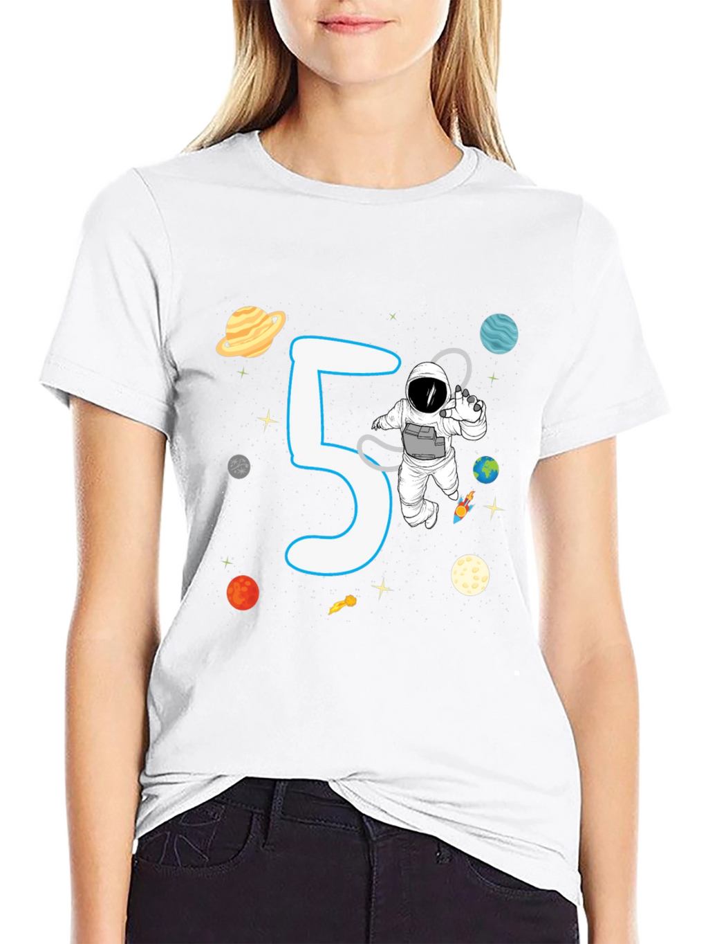 5th Birthday Astronaut T-Shirt