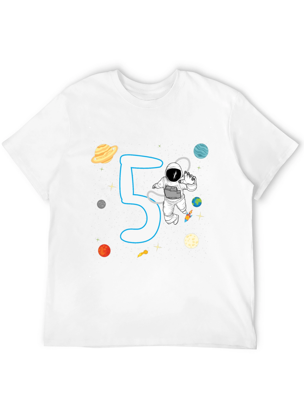 5th Birthday Astronaut T-Shirt