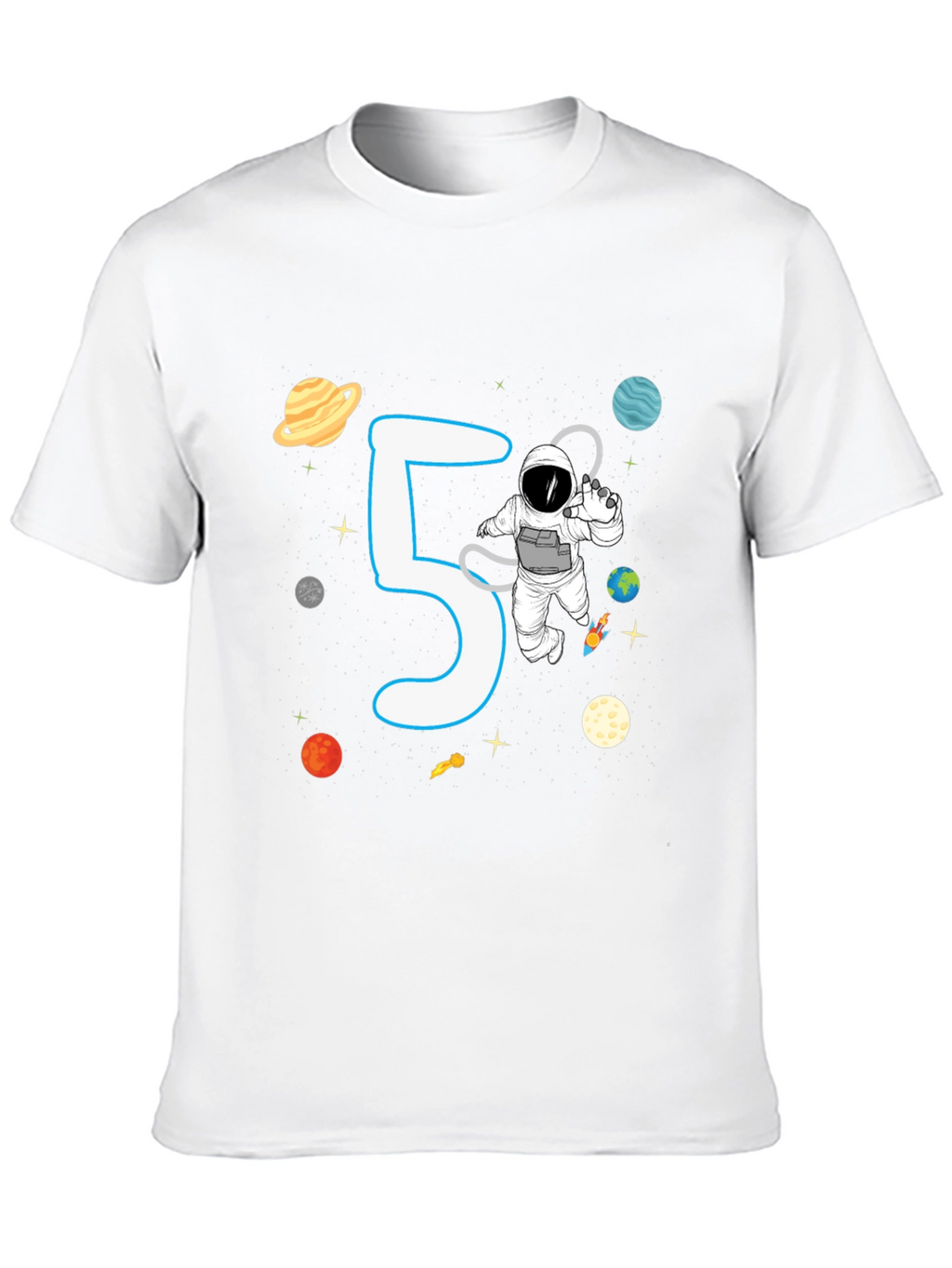 5th Birthday Astronaut T-Shirt