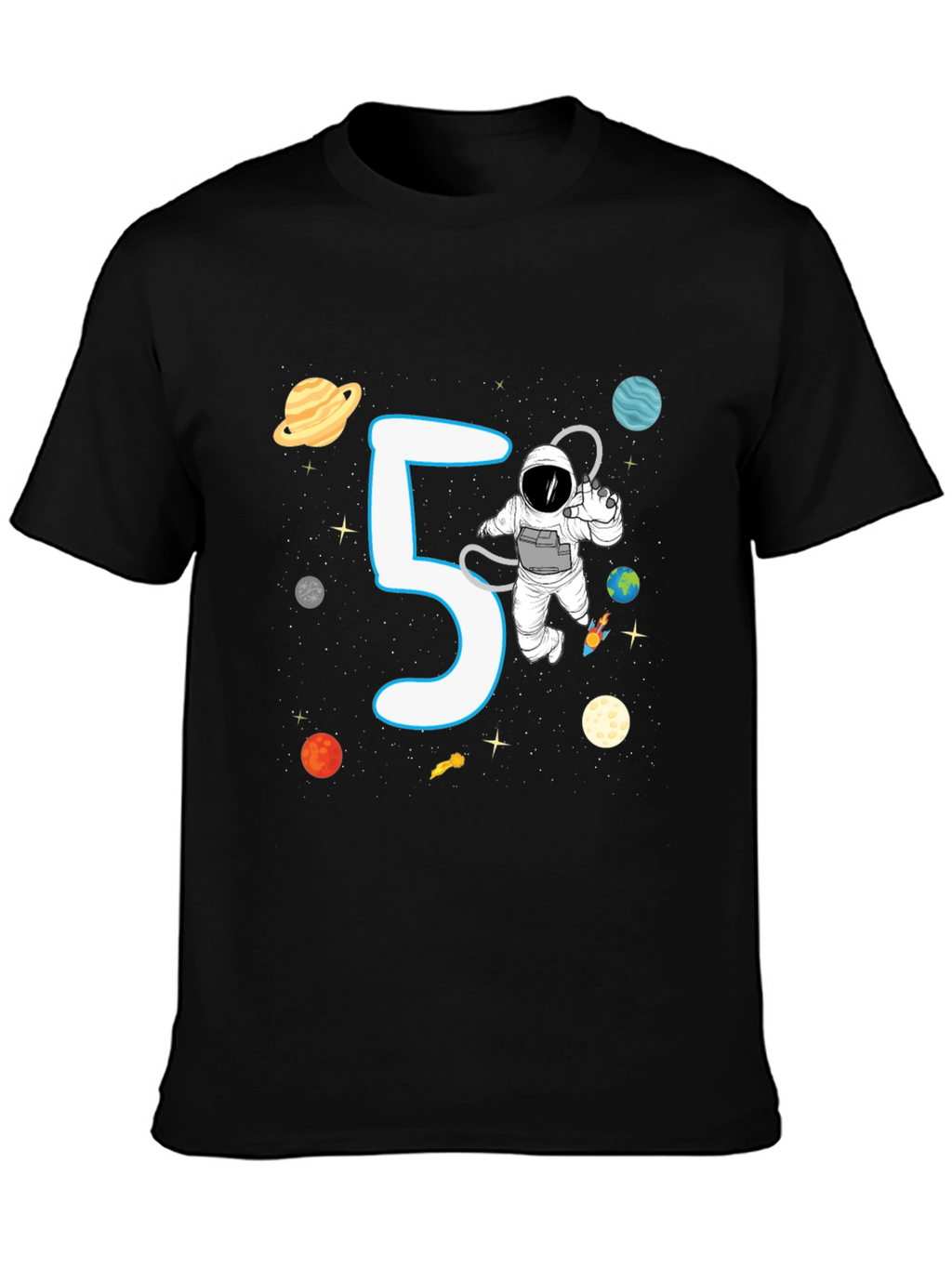 5th Birthday Astronaut T-Shirt