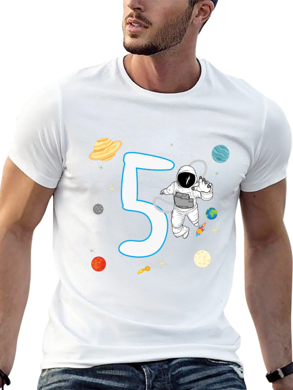 5th Birthday Astronaut T-Shirt