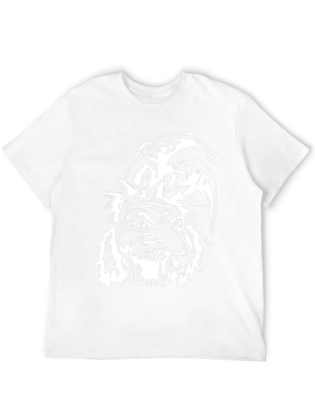 Mens Black T-Shirt with Jester Graphic
