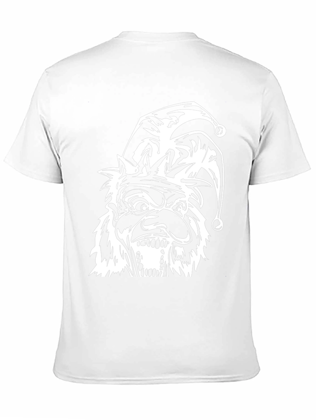 Mens Black T-Shirt with Jester Graphic